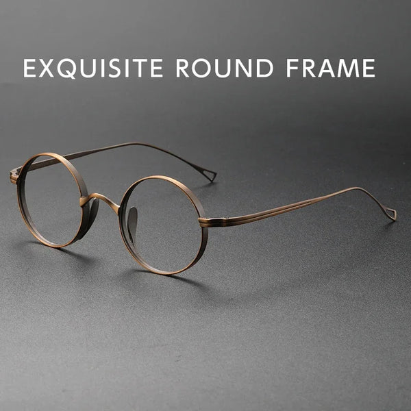 Garin Vintage Round Titanium Glasses Frame