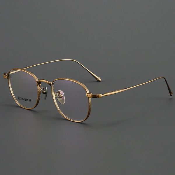 Biron Titanium Round Glasses Frame