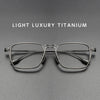 Ultra-lightweight titanium eyeglass frames are durable