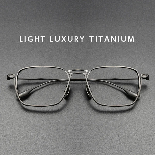 Ultra-lightweight titanium eyeglass frames are durable
