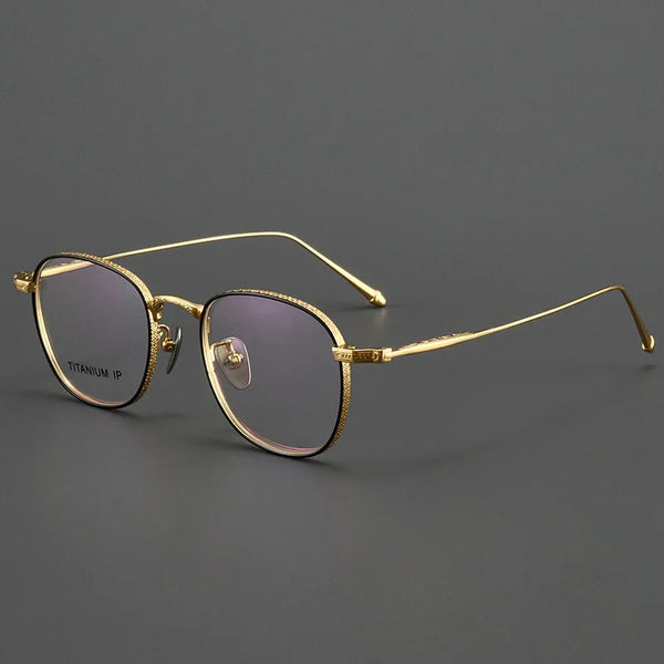 Biron Titanium Round Glasses Frame