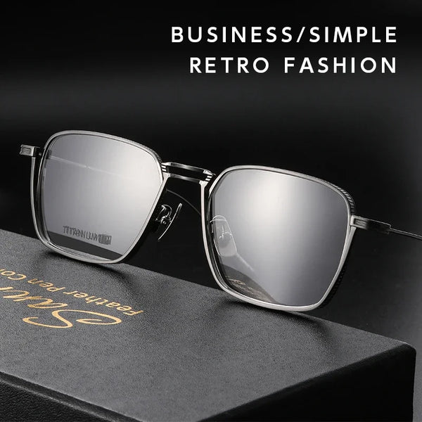 Ultra-lightweight titanium eyeglass frames are durable