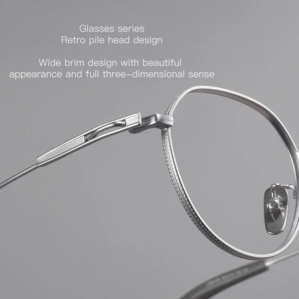 Chand Retro Square Titanium Glasses Frame