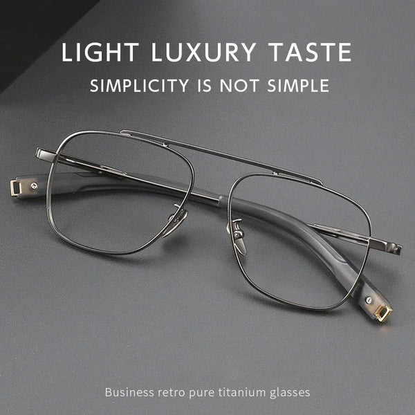 Andon Retro Aviator Titanium Glasses Frame