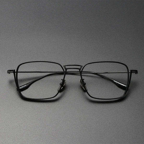 Ultra-lightweight titanium eyeglass frames are durable