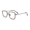 Classic oversized frame eyeglass frames in titanium metal