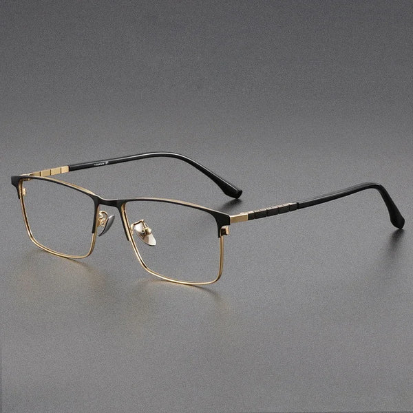 Mott Titanium Classic full-rim eyeglass frame design