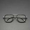 Fashionable Polygonal Rectangular Titanium Metal Eyeglass Frames