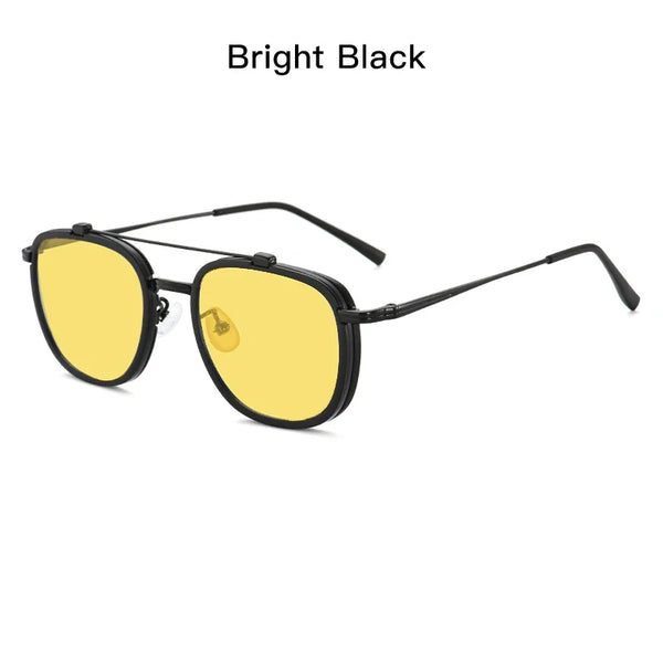 Men's RetroHD Polarized Punk Steampunk Sunglasses