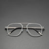 Fashionable Polygonal Rectangular Titanium Metal Eyeglass Frames
