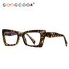 Geometric Cat-Eye Eyeglass Frames for Women