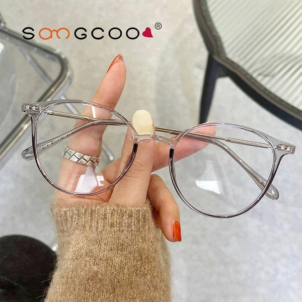 Round women's eyeglass frames