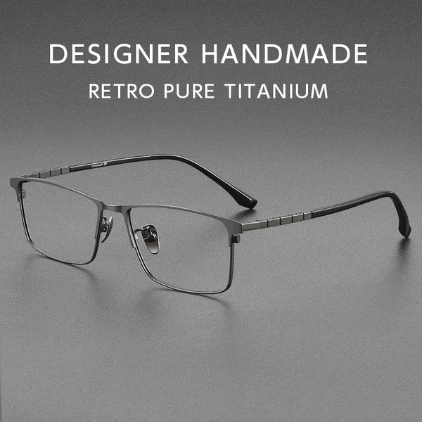 Mott Titanium Classic full-rim eyeglass frame design