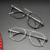 Fashionable Polygonal Rectangular Titanium Metal Eyeglass Frames