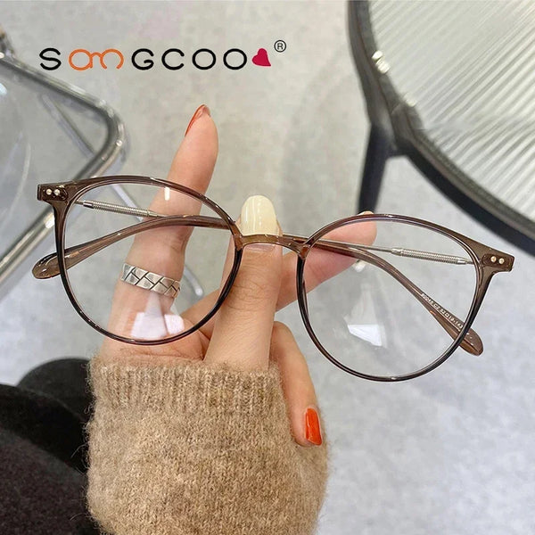 Round women's eyeglass frames