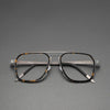 Fashionable Polygonal Rectangular Titanium Metal Eyeglass Frames