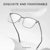 Ultra-lightweight titanium eyeglass frames for men and women
