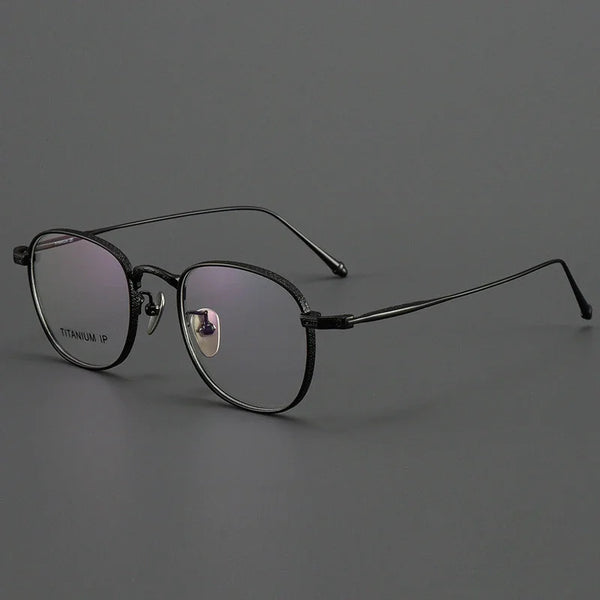 Biron Titanium Round Glasses Frame