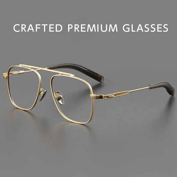Andon Retro Aviator Titanium Glasses Frame