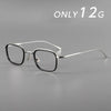 Fashion Square Luxury Acetate Pure Titanium Eyewear ReadingBusiness Retro Eyeglasses Frame Men