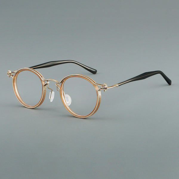 Kham Vintage Acetate Titanium Glasses Frame