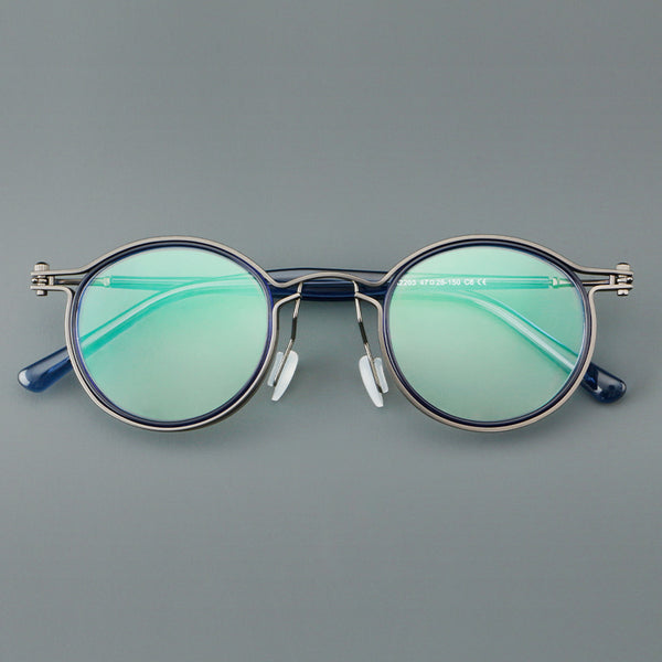 Kham Vintage Acetate Titanium Glasses Frame