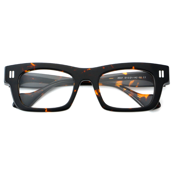 Foote Retro Square Acetate Glasses Frame
