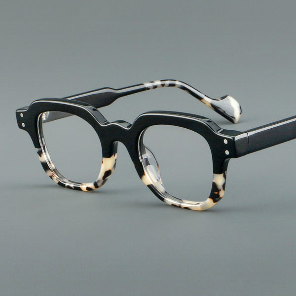 Klug Retro Square Acetate Glasses Frame