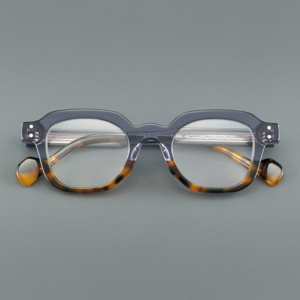 Klug Retro Square Acetate Glasses Frame
