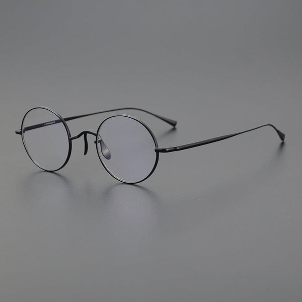 HONGMEI Vintage Round Titanium Eyeglasses Frame
