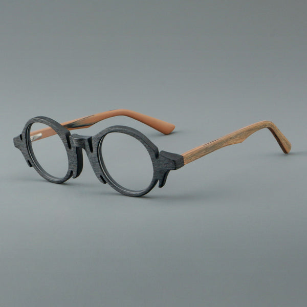 Koza Retro acetate imitation wood grain eyeglass frame