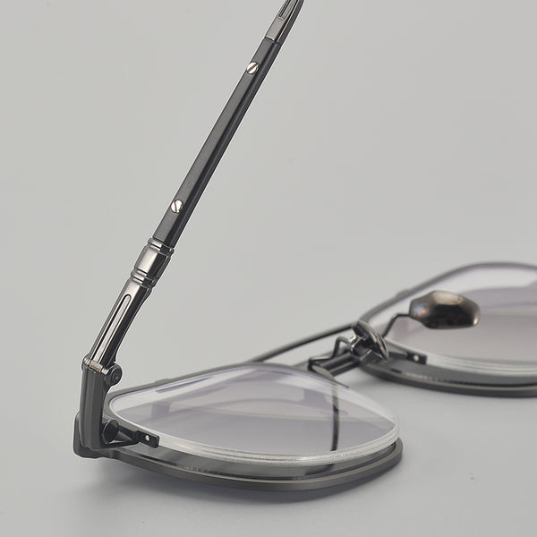 Sophie Business Square Titanium Double-bridge Glasses Frame