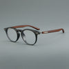 Rao Retro acetate imitation wood grain eyeglass frame
