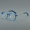 Stacy Retro round titanium alloy eyeglass frame