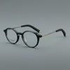 Stacy Retro round titanium alloy eyeglass frame