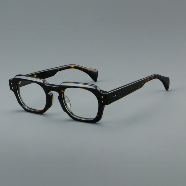 Fix Retro fashion square acetate eyeglass frame