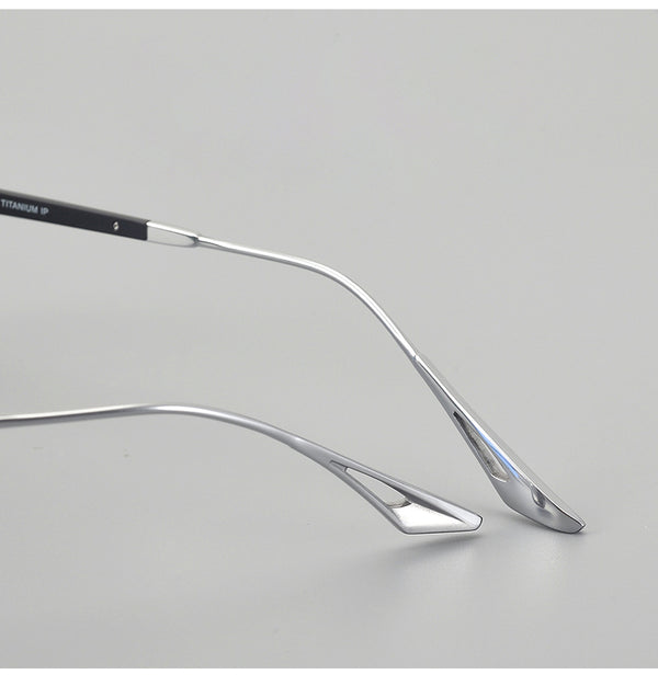 Raffi Retro round titanium alloy eyeglass frame