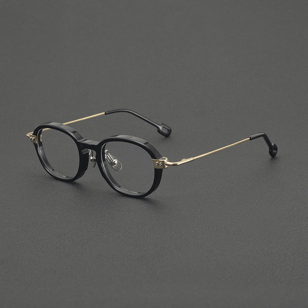 Marko Retro round titanium alloy eyeglass frame
