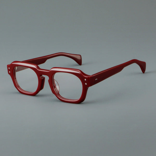 Fix Retro fashion square acetate eyeglass frame