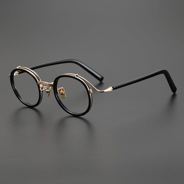HONGMEI Premium Series Vintage Acetate Round Glasses Frame