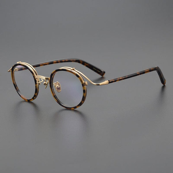 HONGMEI Premium Series Vintage Acetate Round Glasses Frame