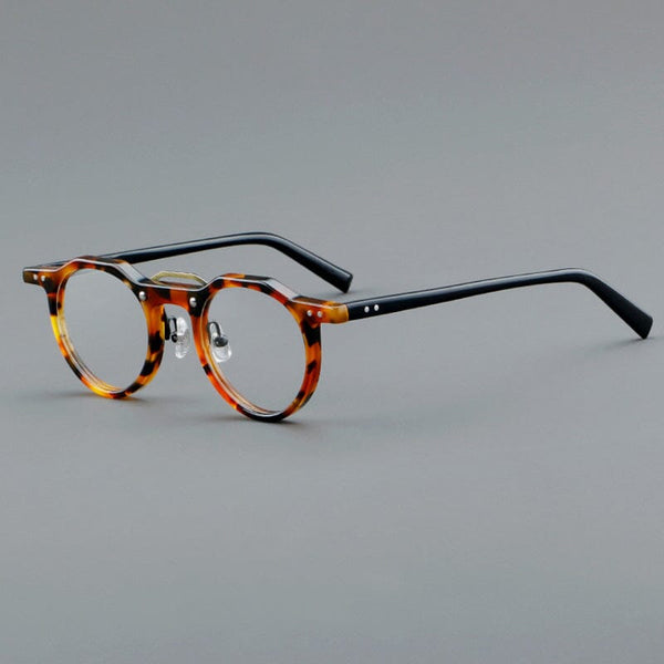 Sangcoo Ron Retro Round Acetate Glasses Frame