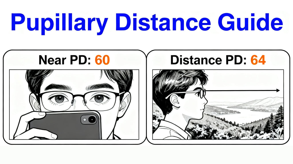 Buyer's enquiry:I have two numbers for pupillary distance, near & distance, 60 & 64 respectively but your form has it for left and right.  What value should I use?