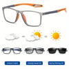 Ultra-Light Multifocal Photochromic Progressive Anti-Blue Light Reading Glasses