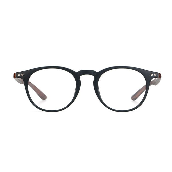 Rao Retro acetate imitation wood grain eyeglass frame