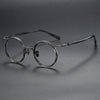 HONGMEI Titanium Vintage Round Eyeglasses Frames