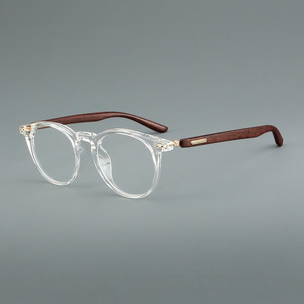 Rao Retro acetate imitation wood grain eyeglass frame