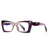 Geometric Cat-Eye Eyeglass Frames for Women