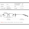 Pure Titanium Aluminum Magnetic Clip-On Glasses 9908