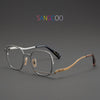 Luord Geometric-shaped titanium metal personalized eyeglass frames